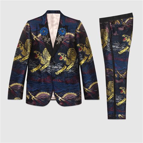 gucci tiger tuxedo|gucci velvet suit.